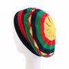 Rainbow Color Jamaican Knitted Hat Crochet Reggae Hat Fashion Hippie Beret  Party