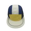 Flat Brim Contrast Color Running Sports Cap Hat Custom logo 7 Panel Nylon Plain Cycling Snapback Sports Caps
