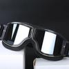 Motorcycle Glasses Windproof Motorcycle Helmet Glasses Sunglasses Retro Universal Folding Leather Retro Motorcycle Accessories