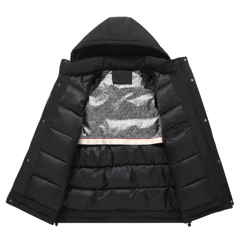 Модное зимнее мужское пальто больших размеров 5XL-12XL с капюшоном, водонепроницаемое, повседневное, свободного кроя, толстое, теплое, оверсайз, верхняя одежда, мужские куртки