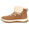 Sheepskin Round Toe Lace-Up Short Boots Women Boots Brown 1143836-CHE