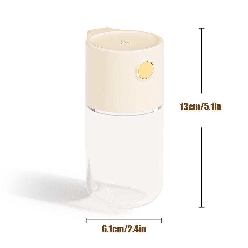 Salt And Pepper Seasoning Tank With Accurate Ration Of 0.5g Push Type Glass Salt Dispenser Sugar Container Used For Kitchen