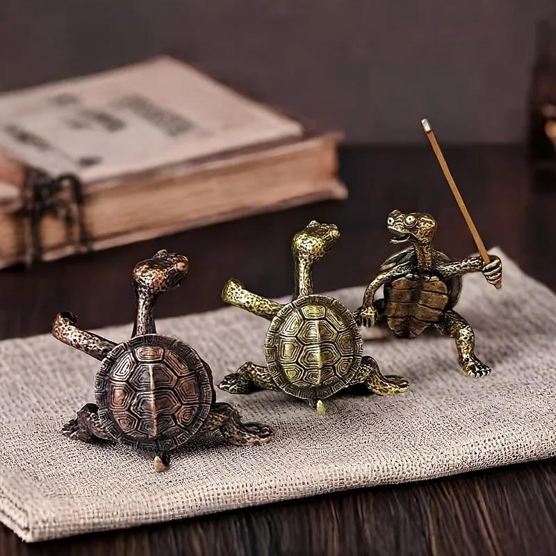 Turtle Shaped Incense Stick Holder - Interesting Desk Accessory for Study TV Cabinet Office - Relaxation And Indoor Decorations