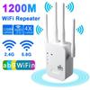 1200Mbps Wireless WiFi Repeater Wifi Signal Booster 2.4G/5GHz Wi-Fi Amplifier Long Range Extender Router Network Card Computer Accessories