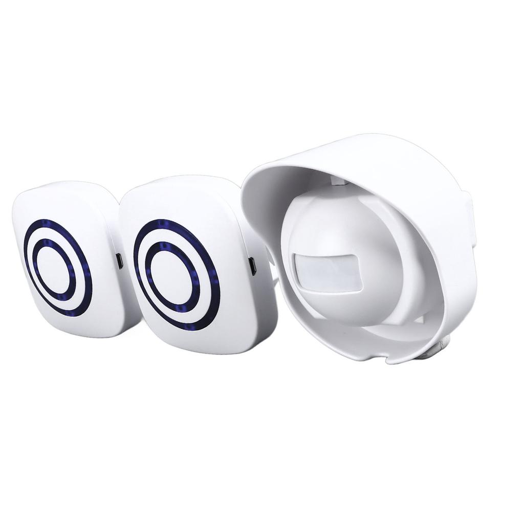 Infrared Motion Sensor Doorbell 38 Ringtones Wireless Door Entry Welcome Alert Plug In Receiver