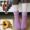 Girls Socks Children's Snow Socks Winter Plush Thickened Warmth Big Boys' Parent-child Socks Middle Tube Women's Socks