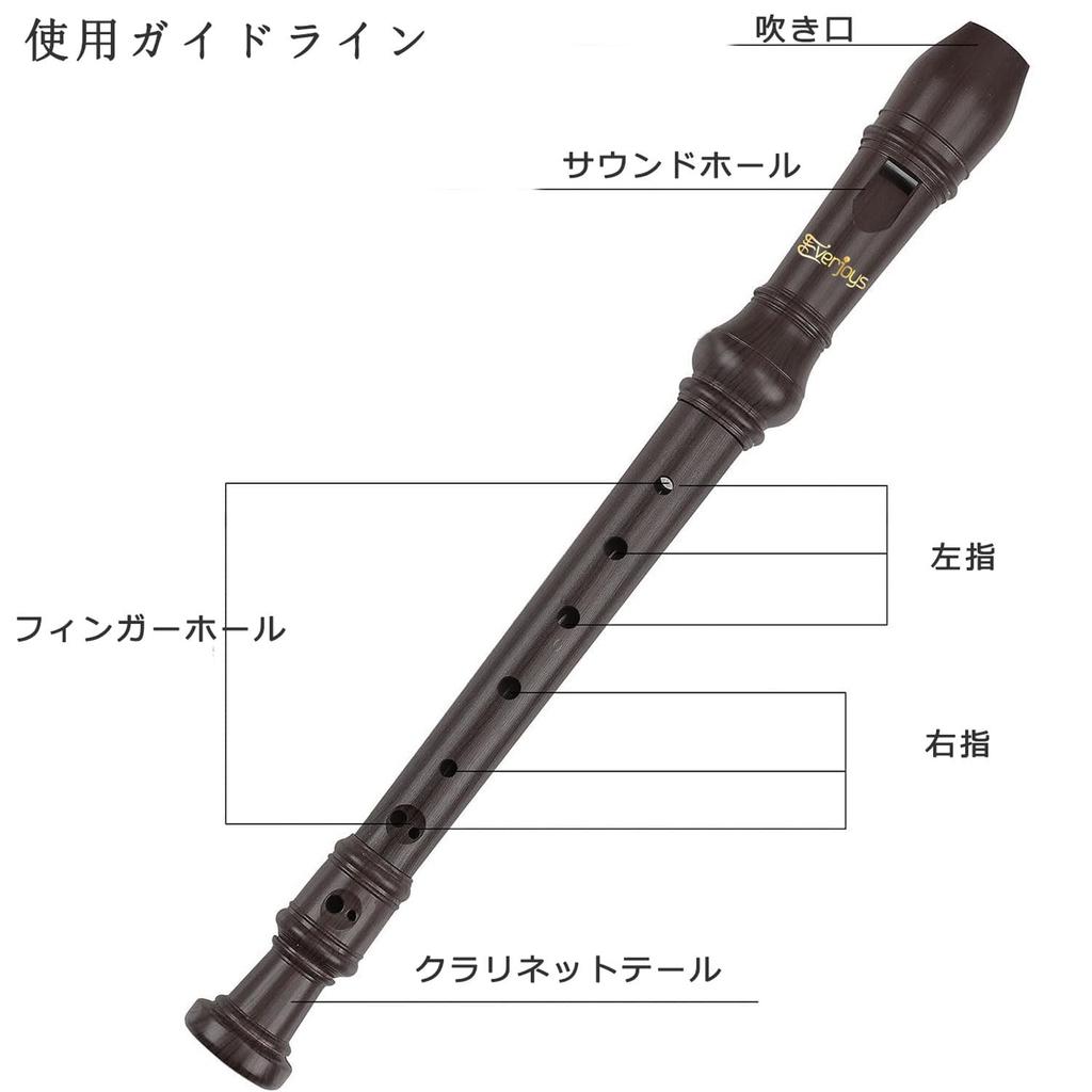 Сопрановая блок-флейта из ABS немецкая C разборный набор поставляется с чисткой аппликатура кожаное хранение легко для начинающих смола, стиль, тональность, 8-отверстий