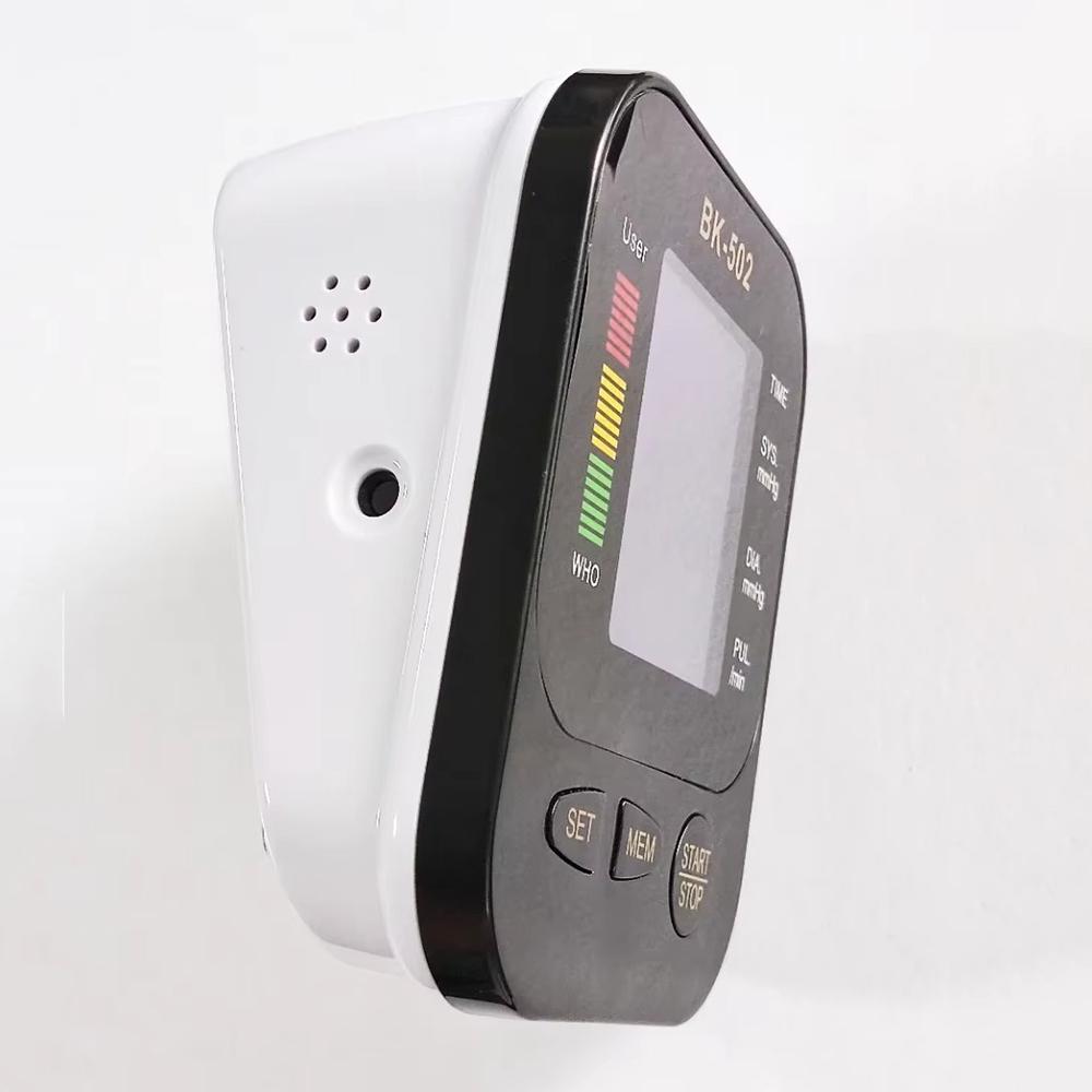 Электрический тонометр для измерения артериального давления на руку Цифровой измеритель частоты сердечных сокращений Подсветка Автоматический домашний измеритель артериального давления