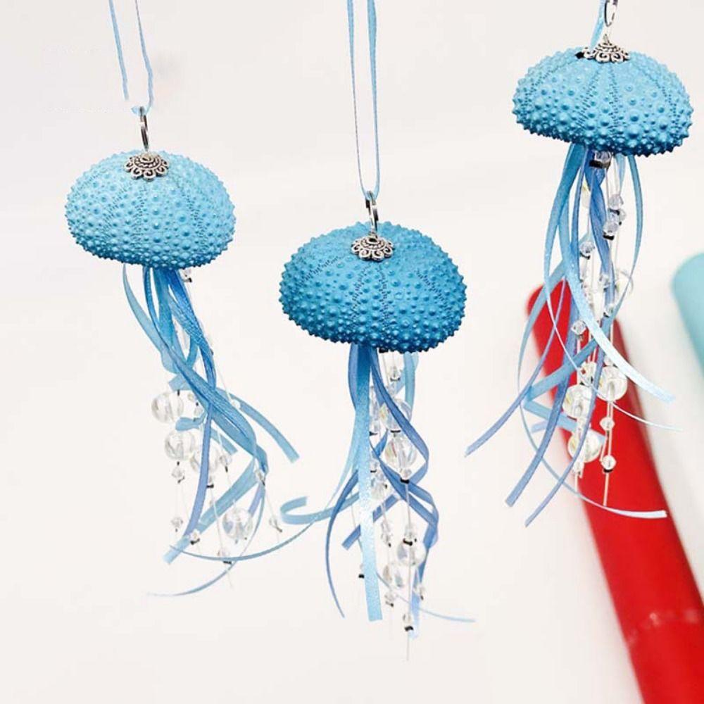 Exquisite Jellyfish Prism Pendant DIY Sunlight Capture Collector Sea Shell Wind Chimes Wedding