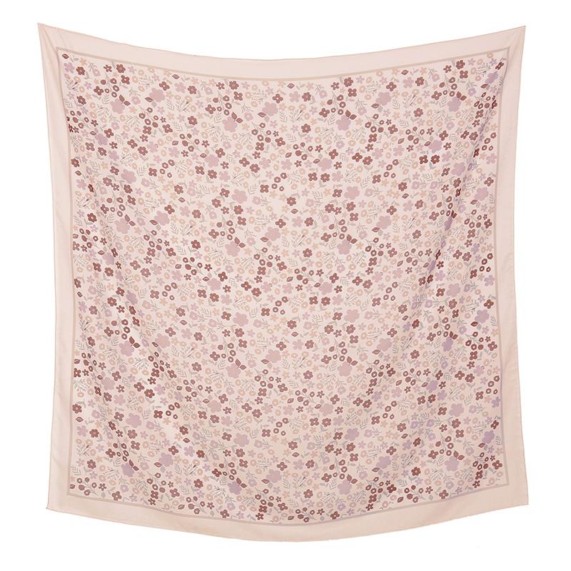 Малайзия Цветочный Принт 110 Квадратный Шарф Мусульманский Хиджаб Женщины Элегантные Шали Дамы Повседневный Головной Платок Тюрбан Косынка Оптовая Продажа