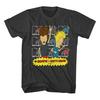 Футболка с логотипами MTV Beavis & Butthead - Дымовая Унисекс Футболка
