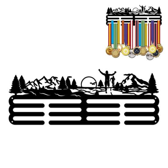 Yousheng Стойка для медалей Сверхпрочная металлическая настенная подставка для наград Организатор медалей за соревнования Вешалка-подставка для украшения