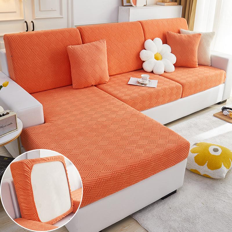 Нескользящий эластичный чехол на подушку дивана Coral Sea - Универсальный размер для четырех сезонов