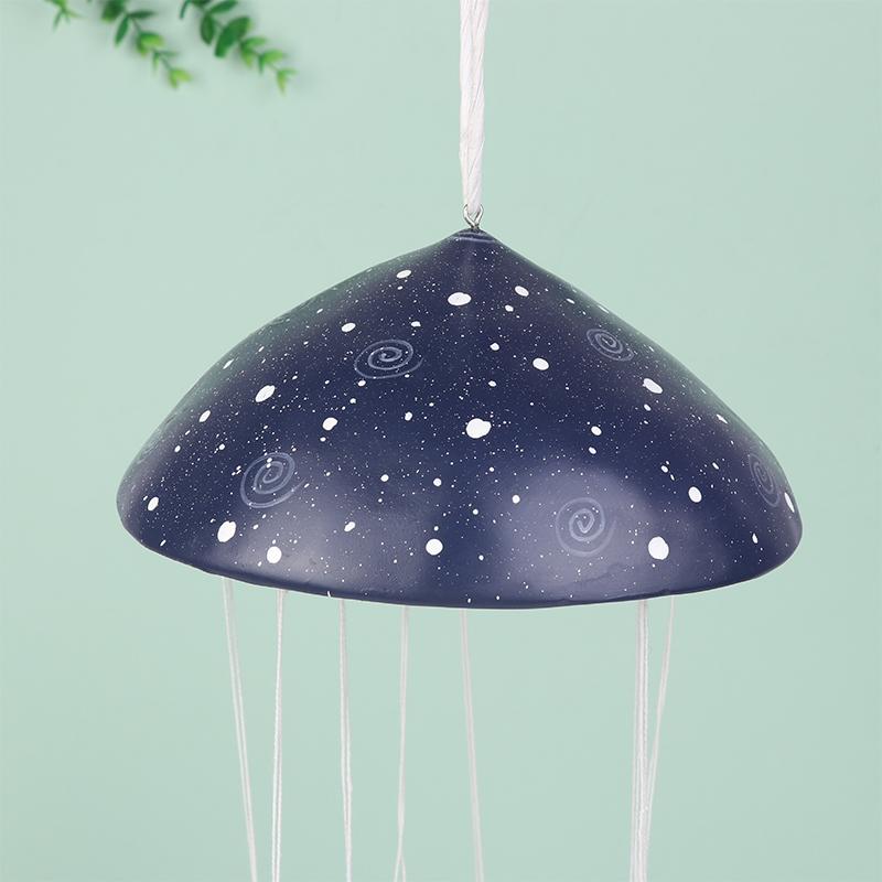 Mushroom Campanula Handmade Art Resin Mushroom Wind Chime Colorful Mushrooms For Outdoor Indoor Decor Patio Balcony Garden