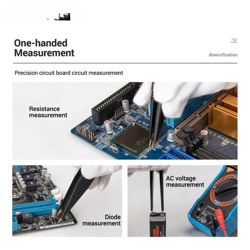 Детектор зажима конденсатора Зажим для тестового провода Зажим LCR Универсальный Конденсатор Резистор Мультиметр Аксессуары Удобный и Практичный