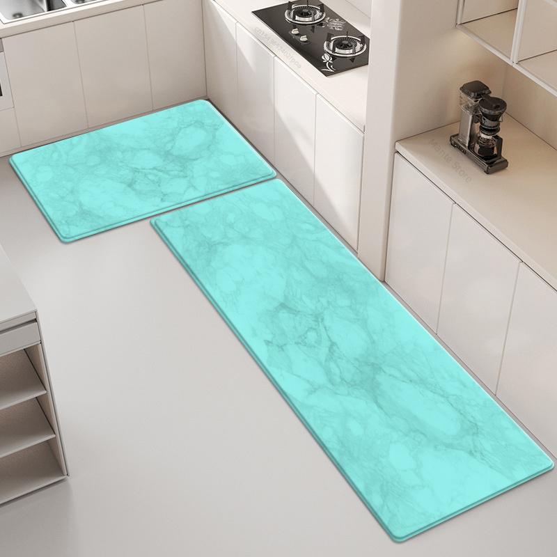 Marble Pattern Kitchen Mats Fashion Ins Style Rug For Bedroom Soft Anti-slip Mat For Bathroom Runner Floor Mat