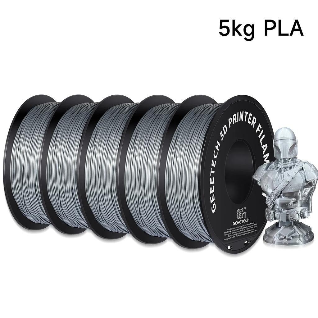 Geeetech 5Kg Standard PLA Filament 1.75mm 3D Printer Plastic Material, Accuracy 0.02mm, Multiple Colour, Fit Most FDM Printer