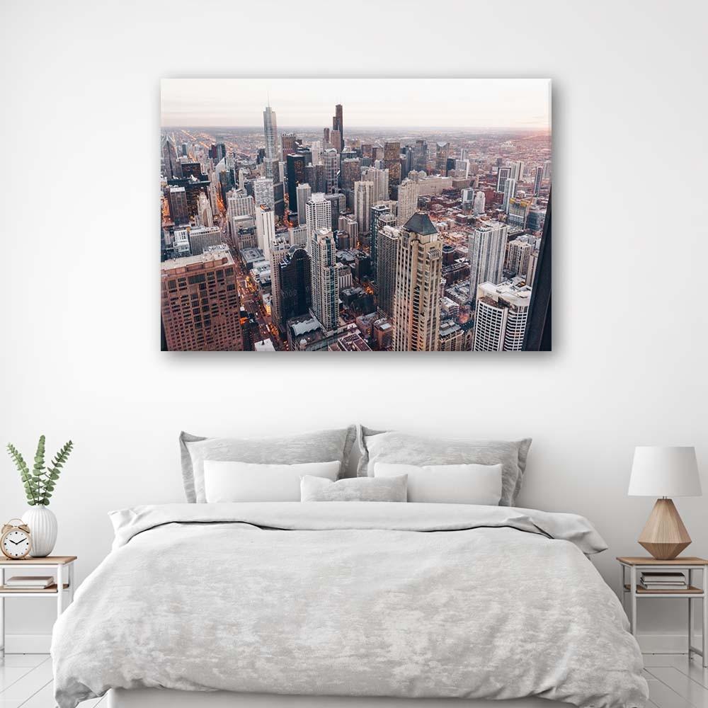Canvas print, Chicago city architecture