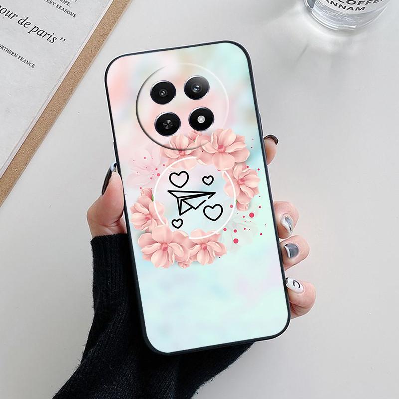 Для Realme 12 5G Чехол Обложка Realme12 Funda Coque Мягкий Модный Силиконовый Защитный Чехол для Камеры Телефона для Realme 12 5G