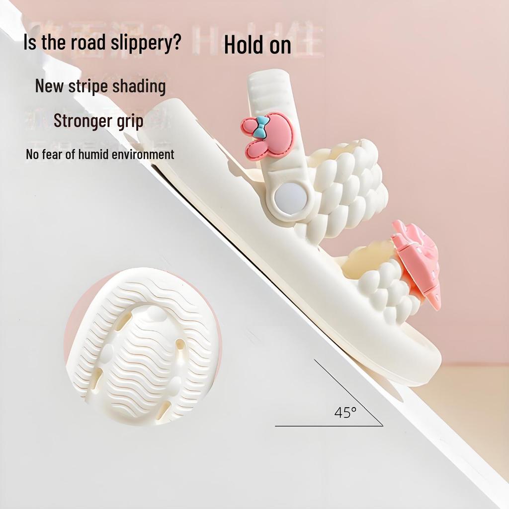 2024 Eva Princess Fashion нескользящие сандалии для девочек - мягкие повседневные пляжные тапочки на толстой подошве