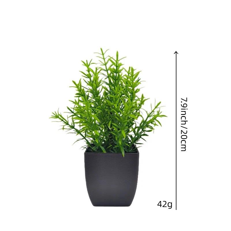 10-Piece Decorative Small Potted Green Plants for Home & Office