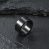 Titanium Steel Wide Ring Brushed Large Ring for Men Matte Gold/Black/Silver Color Finger Rings Male Jewelry