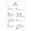 MOUNTAINHIKER Shade Tent, 4mx4m (Khaki)