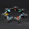 Women Brooch Natural Stone Bee-Shaped Pendant For Jewelry Making DIY Necklace Bracelet Clothes Shirts Accessory