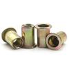 5-50pcs M3 M4 M5 M6 M8 M10 M12 Blind Rivet Nut  Rivnut Yellow Zinc Plated Threaded Inserts for Housings Panels