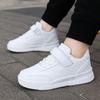 New Leather Kids Running Shoes Fashion Youngsters Teens Casual Walking Student Fashion Sneakers Breathable Soft Children Sport