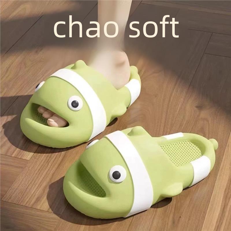 «Женские тапочки с симпатичным мультяшным рисунком, нескользящие, для лета, для дома и улицы, с супермягкой подошвой»