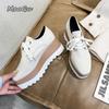 Модные роскошные женские кроссовки, обувь на платформе для женщин, модная шнуровка, повседневная обувь, удобные массивные женские туфли на высоком каблуке, из искусственной кожи