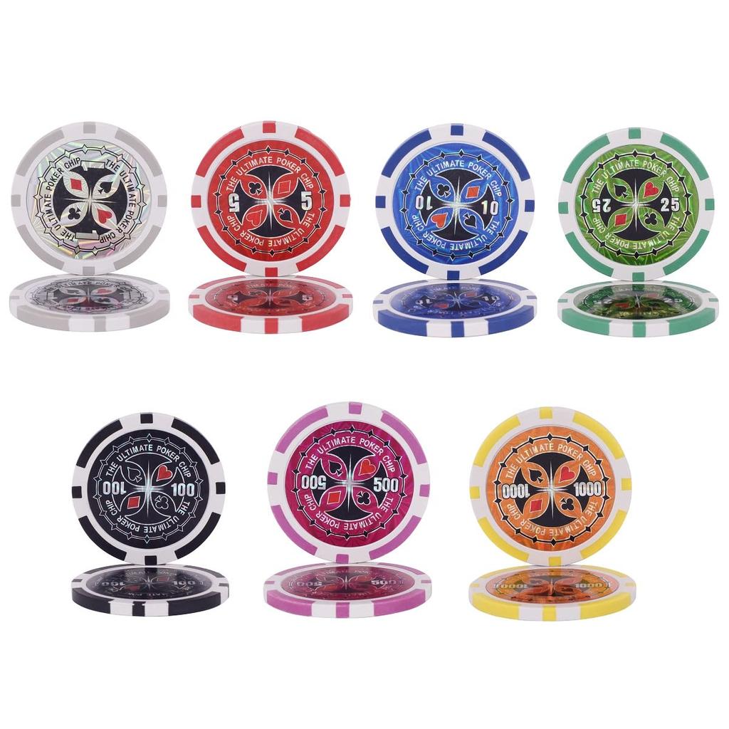 COSTWAY Poker Set 500 фишек пронумерованных с ковриком фишки для покера фишки казино фишки казино игры черный футляр