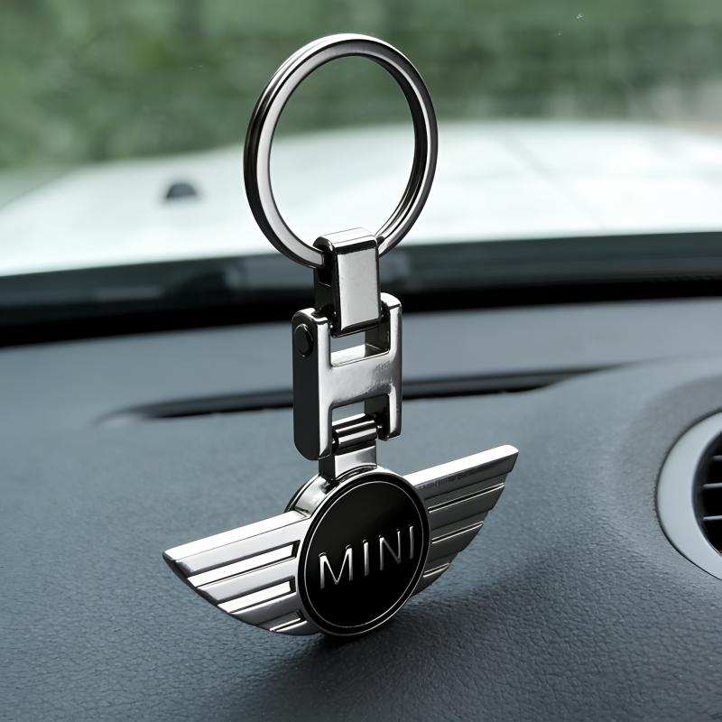 Car Emblem Keychain Auto Styling Key Ring Accessories For MINI One Cooper JCW Countryman Clubman Cabrio Paceman Coupe Roadster btrme66