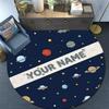 Custom Name,Cartoon Theme Pattern Series pattern round rug,Carpet Rug for Living Room Bedroom Playroom ,Non-slip Floor Mat,Holiday Gifts and Birthday 