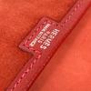 HERMES Bag H logo Jige Elan bag Clutch bag Leather Red