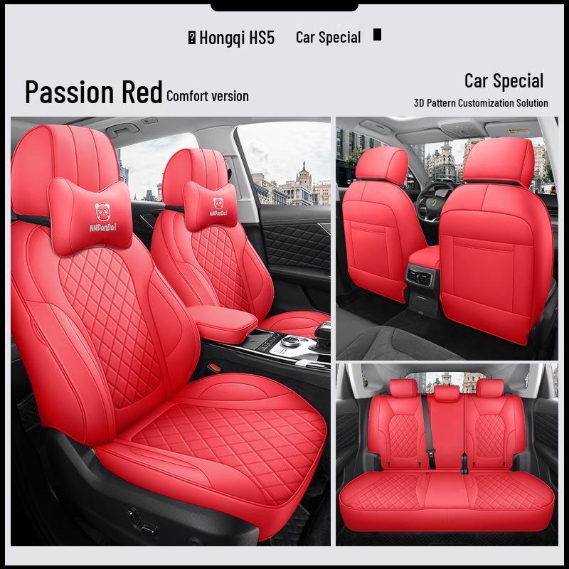 Hongqi HS5 5-Seat SUV Leather Seat Covers - All-Season, Full Surround Design, Original Fit