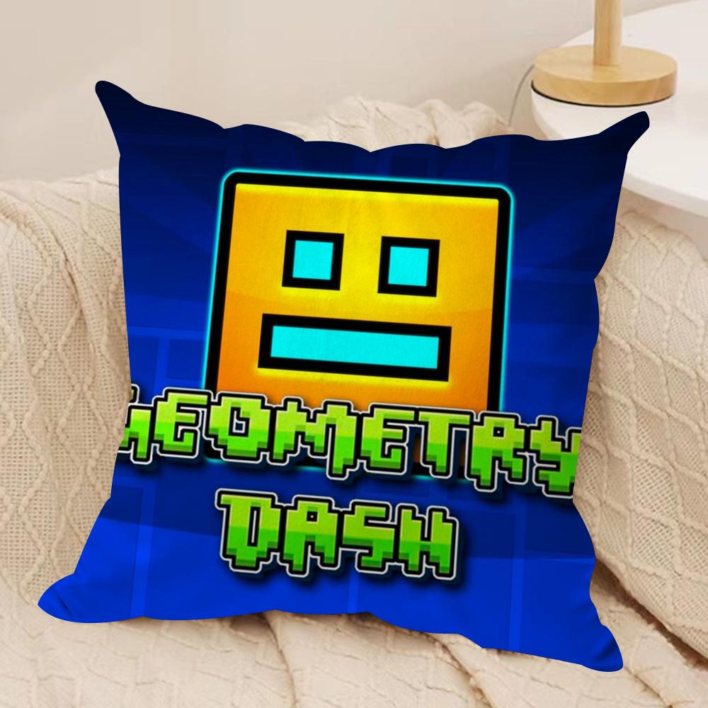 G-Geometry Dash V-Видео Наволочка Мягкая Плюшевая Ткань Двусторонняя Печатная Наволочка Для Дивана На Все Сезоны Домашний Декор Подарок