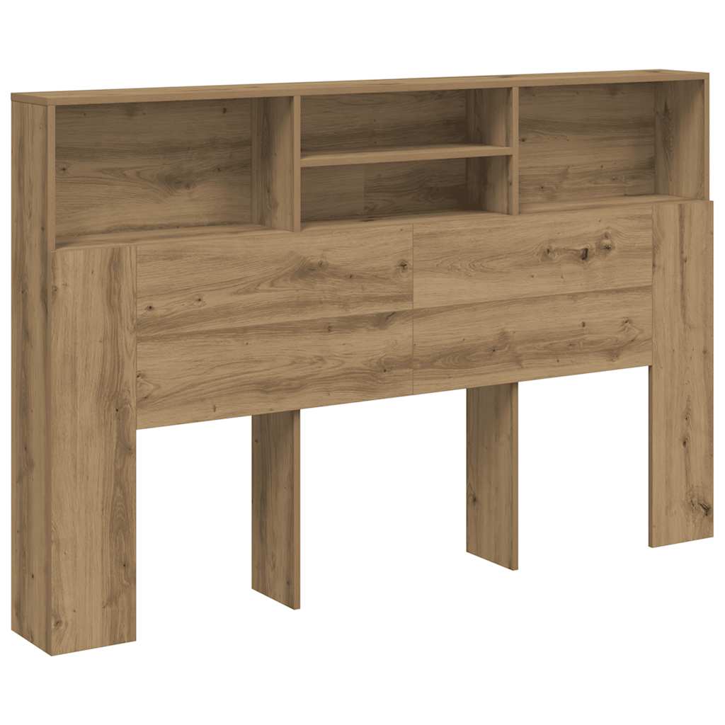 Headboard with Storage Space Artisan Oak 160 x 19 x 103.5 cm