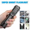 1pcs Portable LED Flashlights Usb Bright Torch Camping Light Mode Waterproof Zoomable Use 18650 Battery Outdoor Tools