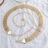Simple Chain Belt Women Lady High Waist Gold Belts Waistband For Party Jewelry Dress Metal Chain Belt