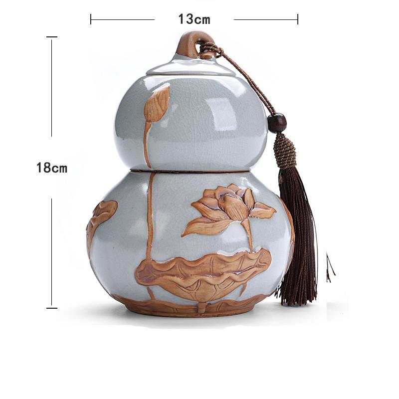 Китайские керамические чайные банки большой емкости, дорожный ящик для хранения чайных пакетиков, портативный герметичный контейнер для керамики, чайный набор, аксессуары