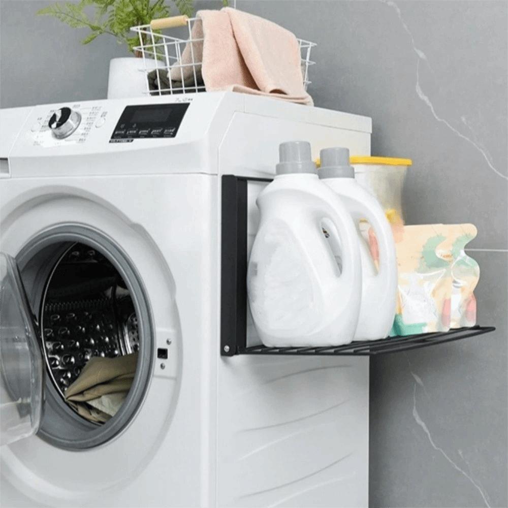 Магнитная складная полка для хранения без сверления, прочная металлическая боковая полка, для кухни