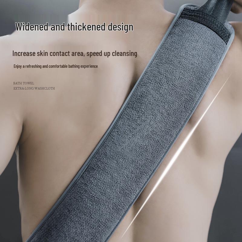 Мужской набор отшелушивающих полотенец - 3 штуки: скребок для спины и мочалка для тела