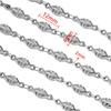 50cm Stainless Steel Flower Love Butterfly Crab Chain DIY Necklace Accessories