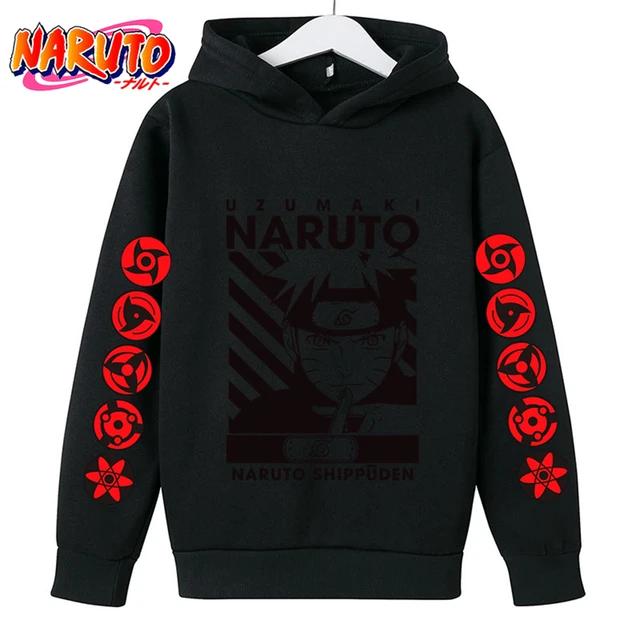 2025 MINISO Naruto Hoodie Kids Детская одежда для мальчиков Детская одежда для малышей Осенние теплые толстовки Пальто Одежда с героями мультфильмов Толстовка с капюшоном