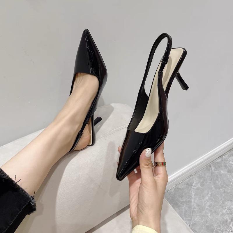 Сексуальные и элегантные женские босоножки на высоком каблуке с острым носком, идеально подходящие для любого случая. Женская обувь на каблуках для женщин