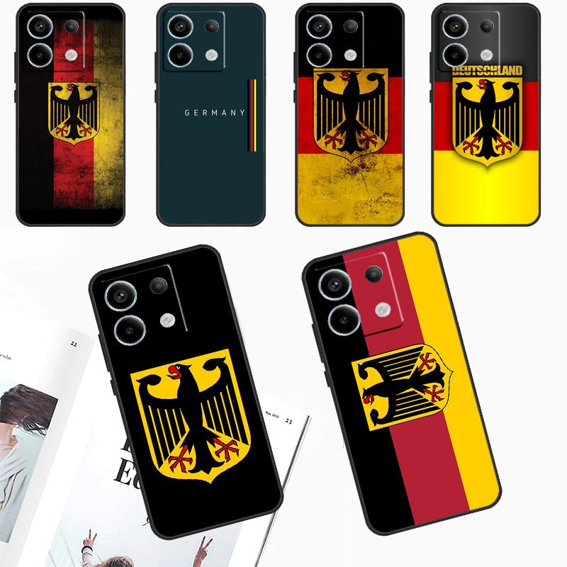 Чехол с гербом флага Германии для Redmi Note 13 Pro Plus Note 12 9 10 11 Pro 9S 10S 11S 12S Redmi 12 10 C 13C