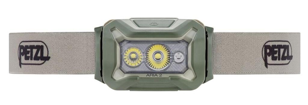 Petzl Aria 2 RGB Desert Waterproof and Dustproof Compact Headlamp (E070BA02)
