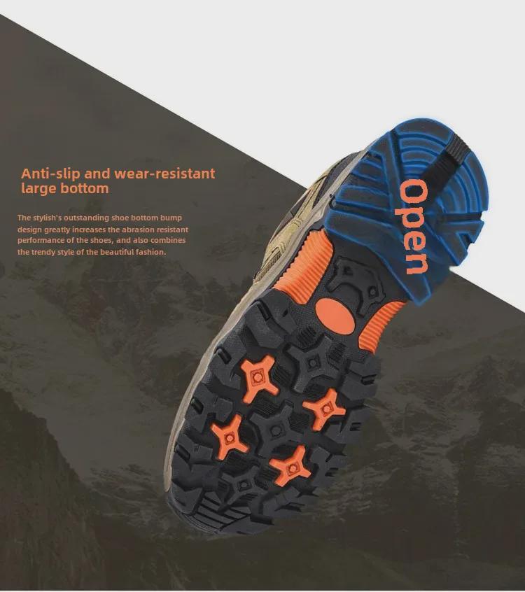 Мужские водонепроницаемые нескользящие походные ботинки для активного отдыха — большой размер, низкие, всесезонные